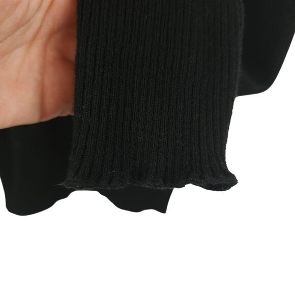 Womens Dark Academia Y2K Workwear Mockneck Sweater Top Black & Other Stories XS - Picture 7 of 11